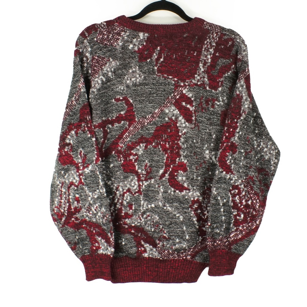 Vintage Late 80s 90s Valentino Wool Blend Knit Pullover Crewneck Sweater - Picture 2 of 3